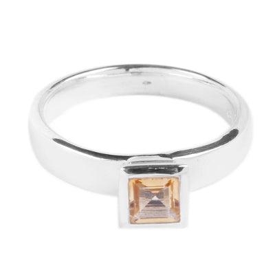 Anel de Prata com Citrino - 64367