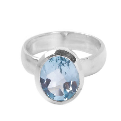 Anel de Prata com Topázio - 64384