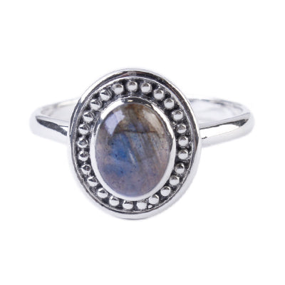 Anel de Prata com Labradorita - 64402