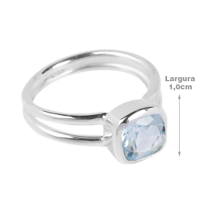 Anel de Prata com Topázio - 64407