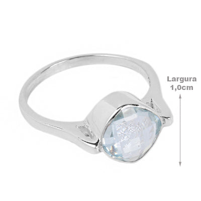 Anel de Prata com Topázio - 64416