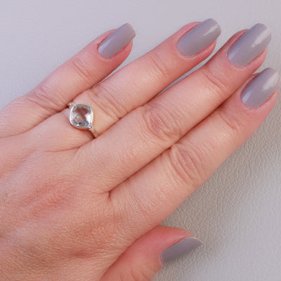 Anel de Prata com Topázio - 64416