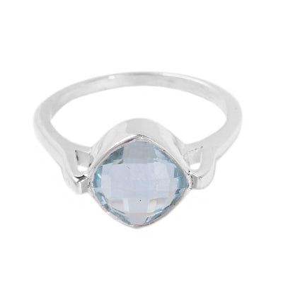 Anel de Prata com Topázio - 64416