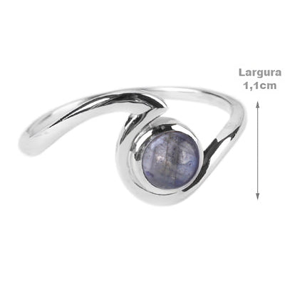 Anel de Prata com Labradorita - 64423