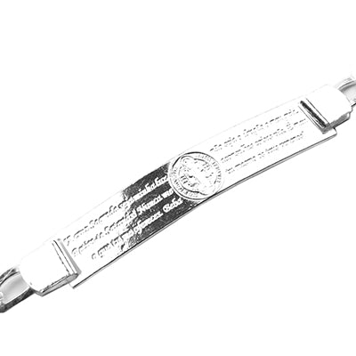 Pulseira de Prata Placa São Bento - 64470