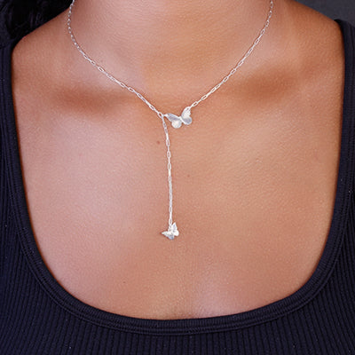 Gargantilha de Prata Borboleta - 64472