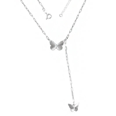 Gargantilha de Prata Borboleta - 64472