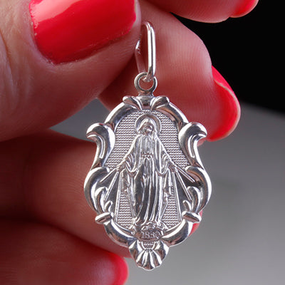 Pingente de Prata Nossa Senhora das Graças - 64485