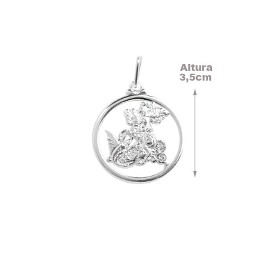 Medalha de Prata São Jorge -64493