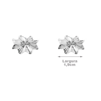 Brinco de Prata Flor - 64525