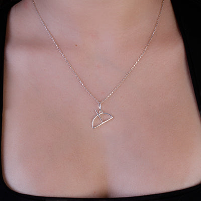 Pingente de Prata Arco e Flecha - 64536