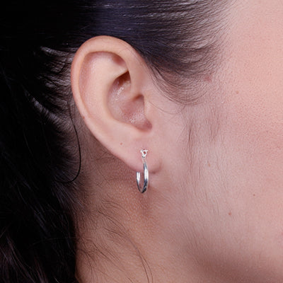 Argola de Prata Lisa - 64541