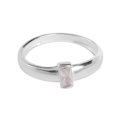 Anel de Prata com Zircônia - 64575