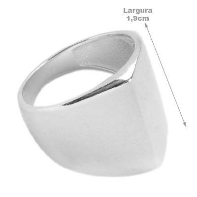Anel de Prata Liso - 64576
