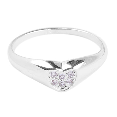 Anel de Prata Coração - 64577
