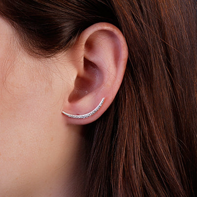 Brinco de Prata Contorno de Orelha (Ear Cuff) - 64580