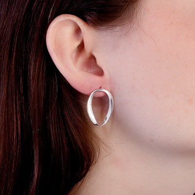 Brinco de Prata Liso - 64583