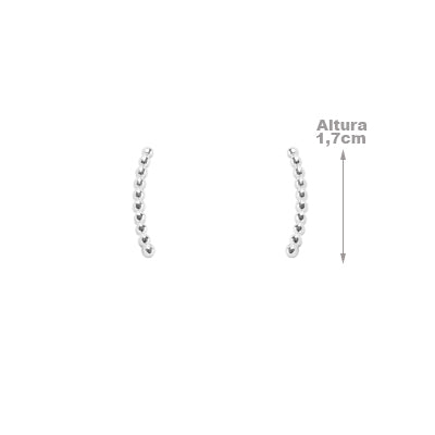 Brinco de Prata Bola (Ear Cuff) - 64586