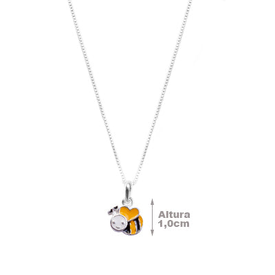Gargantilha de Prata Abelha - 64599
