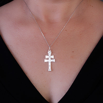 Pingente de Prata Cruz Caravaca - 64618