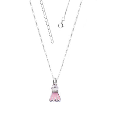 Gargantilha de Prata Vestido - 64641