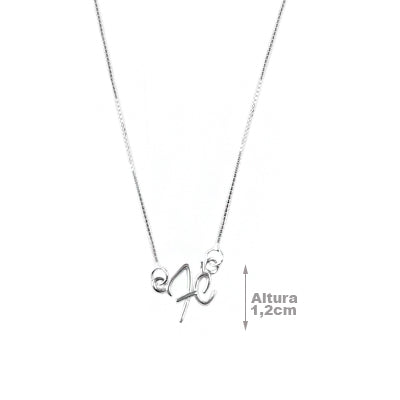 Gargantilha de Prata Fé - 64658