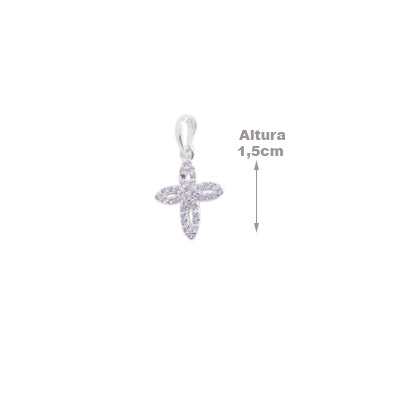 Pingente de Prata Cruz - 64691