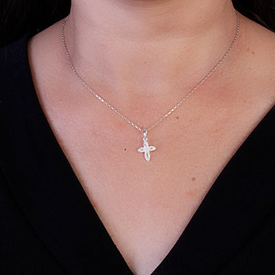 Pingente de Prata Cruz - 64691