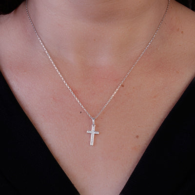 Pingente de Prata Cruz - 64710