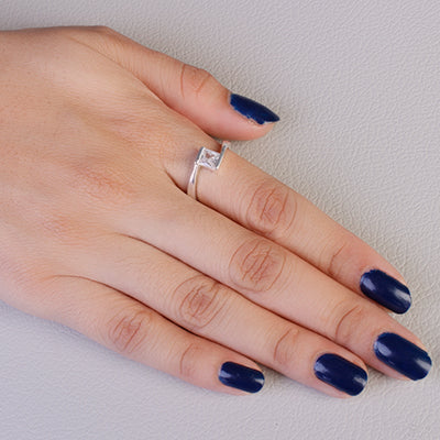 Anel de Prata com Zircônia - 64722