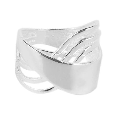 Anel de Prata Vazado - 64751