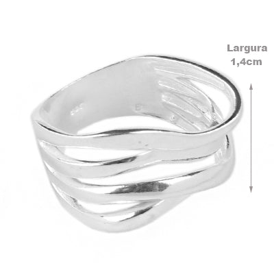Anel de Prata Liso - 64756