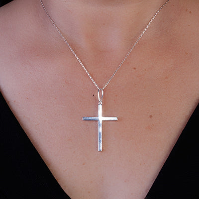 Pingente de Prata Cruz - 64767
