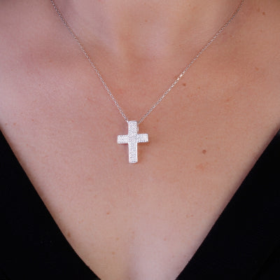 Pingente de Prata Cruz - 64769