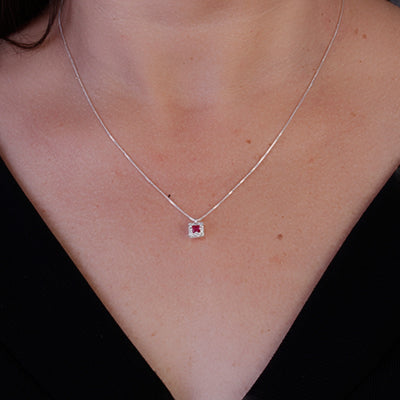 Gargantilha de Prata com Pedras - 64773