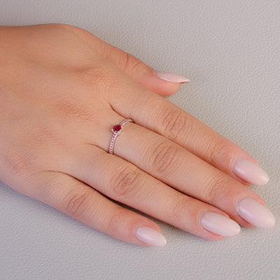 Anel de Prata Solitário - 64787