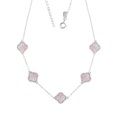 Gargantilha de Prata Trevo - 64834