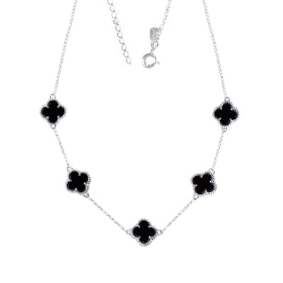 Gargantilha de Prata Trevo - 64836