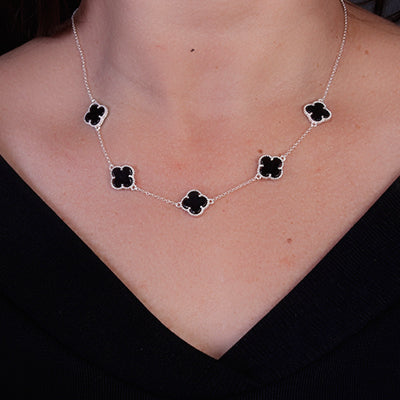 Gargantilha de Prata Trevo - 64836