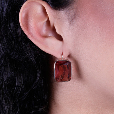 Argola de Prata com Citrino - 64847