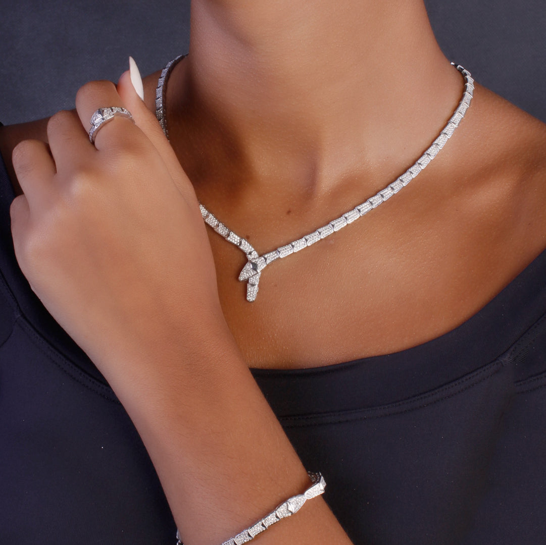 Brinco de Prata Serpente - 64876