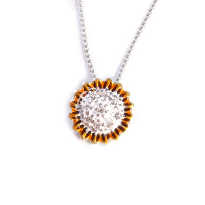 Gargantilha de Prata Girassol - 64893