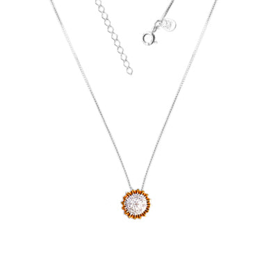 Gargantilha de Prata Girassol - 64893