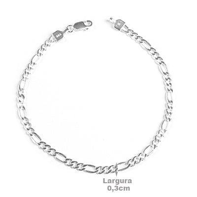 Pulseira de Prata em Elos - 64895