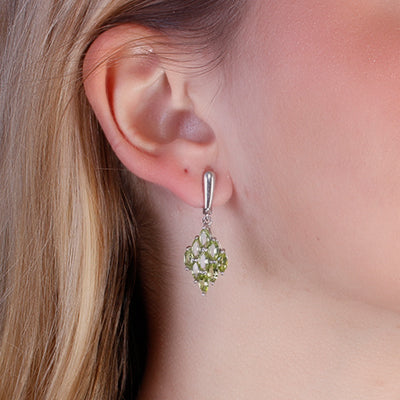 Argola de Prata com Peridoto - 64898