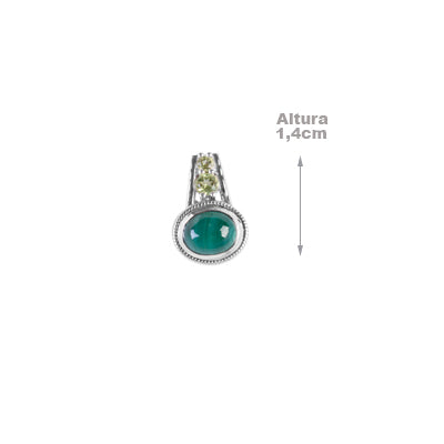 Pingente de Prata com Pedras - 64957