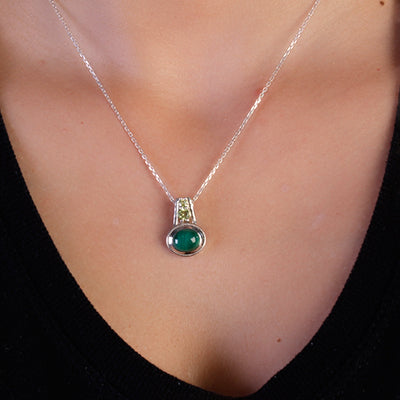 Pingente de Prata com Pedras - 64957