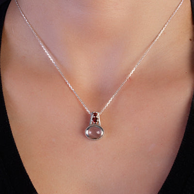 Pingente de Prata com Pedras - 64960