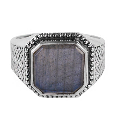 Anel de Prata com Labradorita - 64971