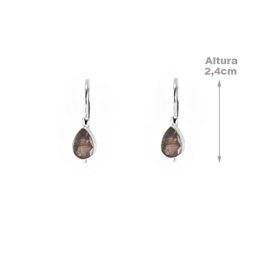 Brinco de Prata com Labradorita - 64995